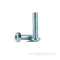 Blue zinc steel hex socket button head cap screws